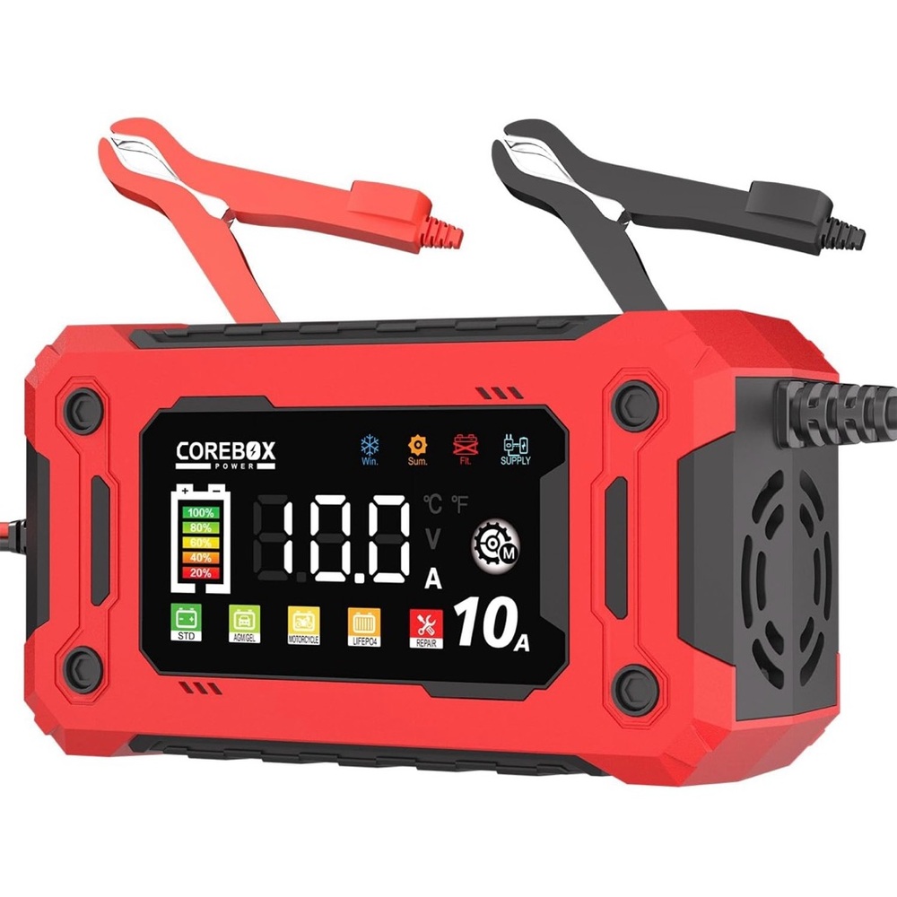 🆕 10A 12V Car Battery Charger